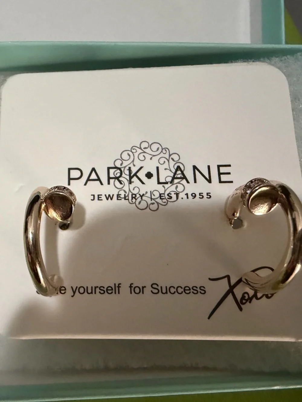 Park Lane Rose Gold Curved Hoop Earrings - Picture 1 of 3